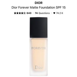 Dior Forever Matte Foundation